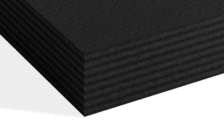 RoFoam block zwart close-up